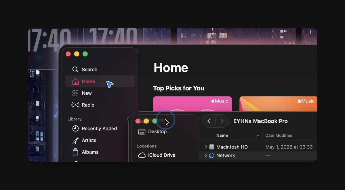 Two cursors existing at the same time on macOS